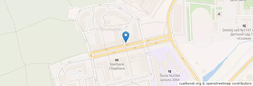 Mapa de ubicacion de Горздрав en Russie, District Fédéral Central, Moscou, Новомосковский Административный Округ, Поселение Московский.