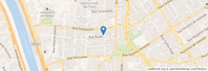 Mapa de ubicacion de Ednald's Bar en ブラジル, 南東部地域, サンパウロ, Região Geográfica Intermediária De São Paulo, Região Metropolitana De São Paulo, Região Imediata De São Paulo, サンパウロ.