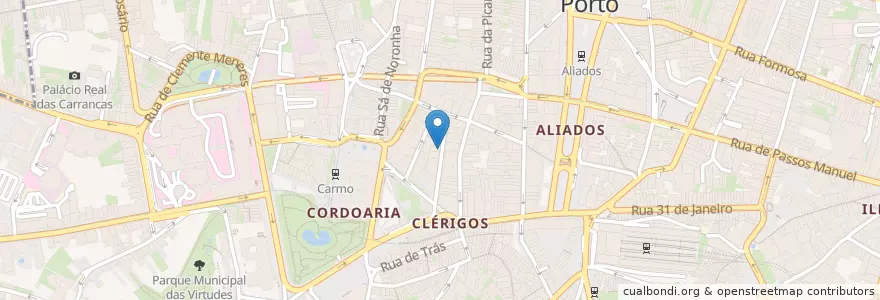 Mapa de ubicacion de Bierhaus Porto en Portugal, Norte, Área Metropolitana Do Porto, Porto, Porto, Cedofeita, Santo Ildefonso, Sé, Miragaia, São Nicolau E Vitória.