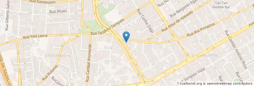 Mapa de ubicacion de Casa Pão de Queijo en Brazilië, Regio Zuidoost, São Paulo, Região Geográfica Intermediária De São Paulo, Região Metropolitana De São Paulo, Região Imediata De São Paulo, São Paulo.