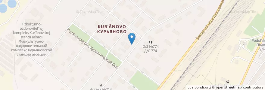 Mapa de ubicacion de Оазис en Rusland, Centraal Federaal District, Moskou, Юго-Восточный Административный Округ, Район Печатники.
