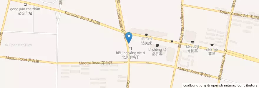 Mapa de ubicacion de Mini en Cina, Shanghai, Distretto Di Changning.