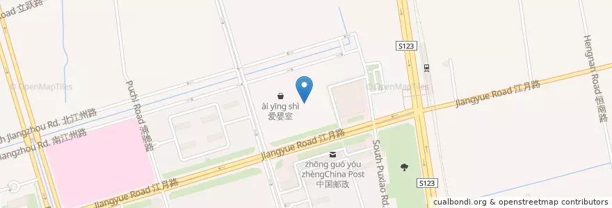 Mapa de ubicacion de 胖哥俩 en 中国, 上海市, 闵行区.
