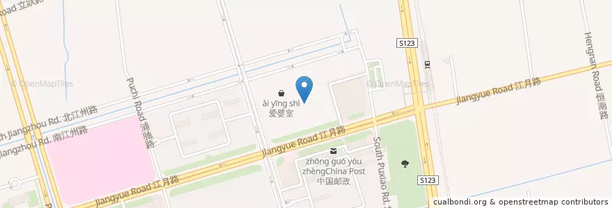 Mapa de ubicacion de 楼兰新疆主题餐厅 en Chine, Shanghai, District De Minhang.
