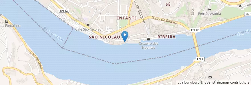 Mapa de ubicacion de O Muro en Португалия, Северный, Porto, Área Metropolitana Do Porto, Porto, Vila Nova De Gaia, Santa Marinha E São Pedro Da Afurada.