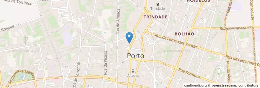 Mapa de ubicacion de Departamento de Turismo da Polícia de Segurança Pública en Portugal, Norte, Área Metropolitana Do Porto, Porto, Porto, Cedofeita, Santo Ildefonso, Sé, Miragaia, São Nicolau E Vitória.