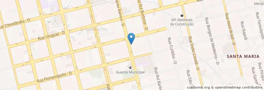 Mapa de ubicacion de Taquaras Bar en البَرَازِيل, المنطقة الجنوبية, سانتا كاتارينا, Região Geográfica Intermediária De Chapecó, Microrregião De Chapecó, Chapecó.