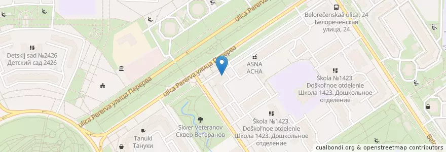 Mapa de ubicacion de CMD en Russia, Distretto Federale Centrale, Москва, Юго-Восточный Административный Округ, Район Марьино.