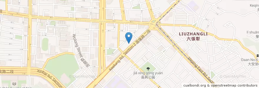Mapa de ubicacion de 長青幼兒園 en تایوان, 新北市, تایپه, 大安區.