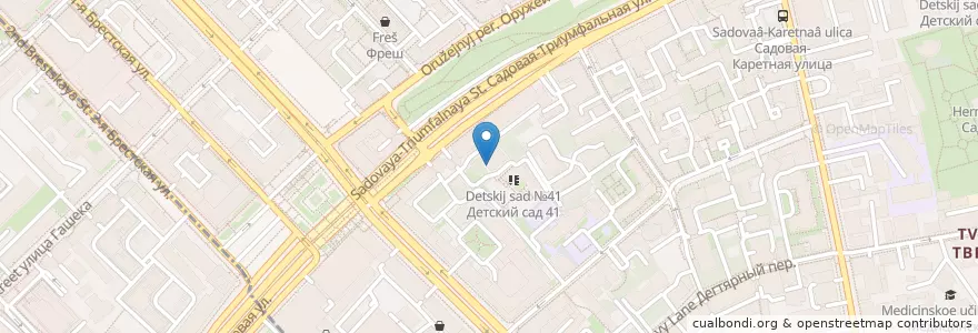 Mapa de ubicacion de Шенон en Russie, District Fédéral Central, Moscou, Центральный Административный Округ, Тверской Район.