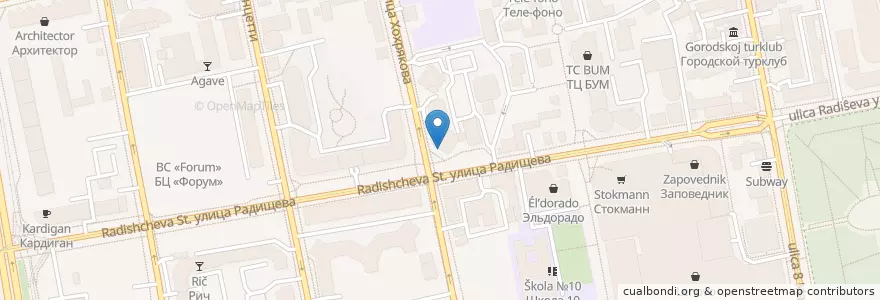 Mapa de ubicacion de ВТБ en Rússia, Уральский Федеральный Округ, Свердловская Область, Городской Округ Екатеринбург.