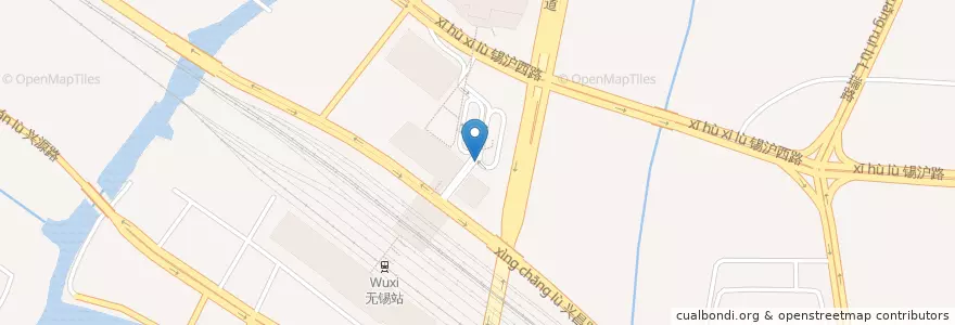 Mapa de ubicacion de Burger King en 中国, 无锡市, 梁溪区(Liangxi).