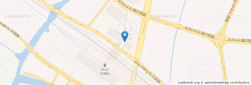 Mapa de ubicacion de Burger King en China, Wuxi, 梁溪区(Liangxi).
