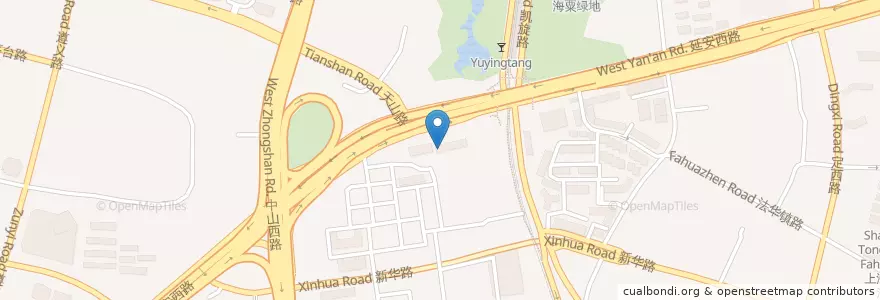 Mapa de ubicacion de 鹿角弄 en Cina, Shanghai, Distretto Di Changning.
