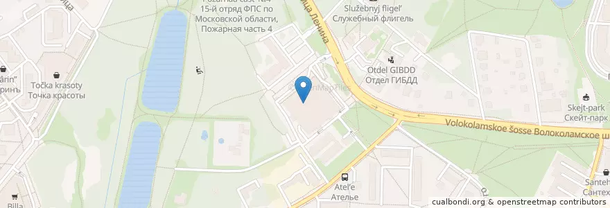 Mapa de ubicacion de ШашлыкоFF en Россия, Центральный Федеральный Округ, Московская Область, Городской Округ Красногорск.