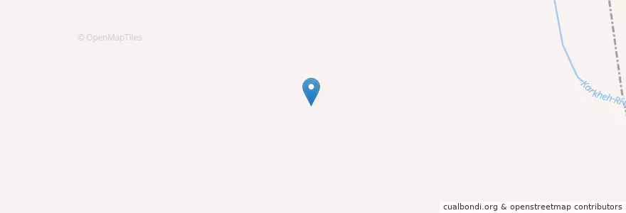 Mapa de ubicacion de شهرستان شوش en ایران, استان خوزستان, شهرستان شوش, بخش فتح المبین, چنانه.