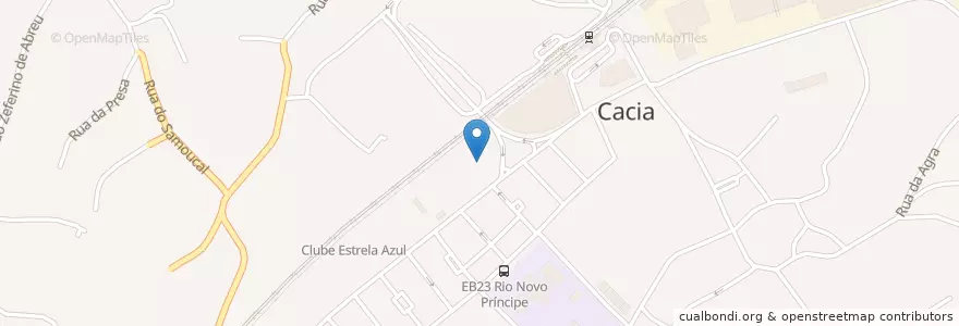 Mapa de ubicacion de Feira en Portugal, Aveiro, Centro, Baixo Vouga, Aveiro, Cacia.