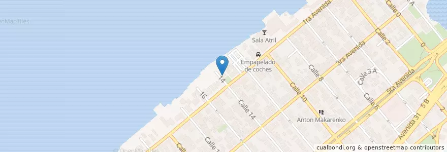 Mapa de ubicacion de Cafeteria en 古巴, La Habana.