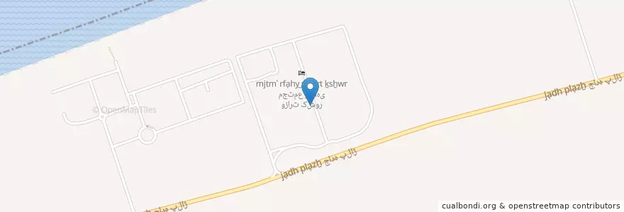 Mapa de ubicacion de بخش رودپی شمالی en إیران, محافظة مازندران, مقاطعة ساري, بخش رودپی شمالی, فرح آبادشمالی.