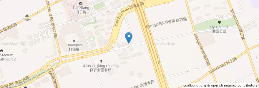 Mapa de ubicacion de After Seven en China, Shanghai, Huangpu.