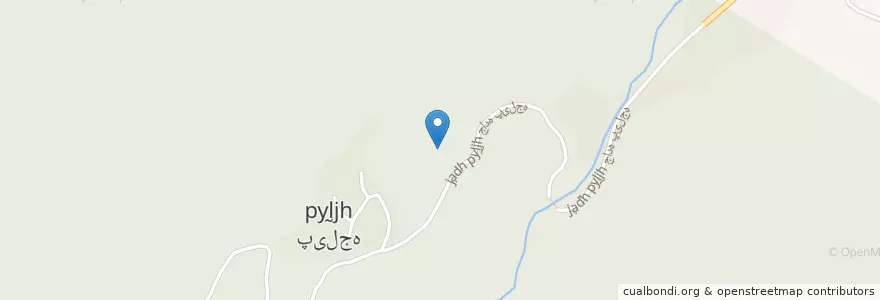 Mapa de ubicacion de بخش مرکزی en إیران, محافظة غیلان, شهرستان املش, بخش مرکزی, املش جنوبی.