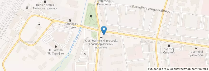 Mapa de ubicacion de Здесь аптека en Rússia, Distrito Federal Central, Тульская Область, Городской Округ Тула.