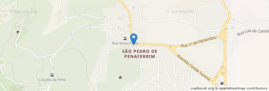 Mapa de ubicacion de Taverna dos Trovadores en Portugal, Metropolregion Lissabon, Lissabon, Großraum Lissabon, Sintra, Sintra.
