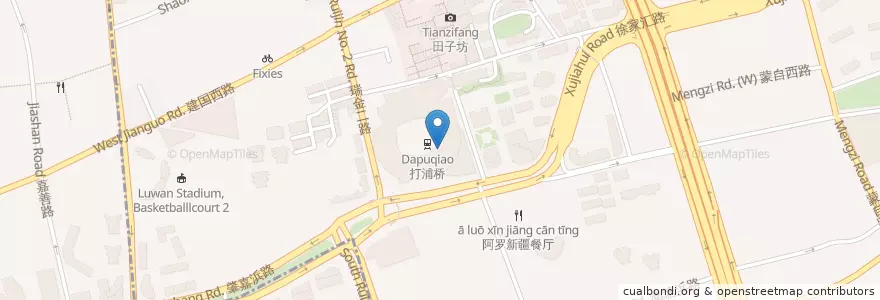 Mapa de ubicacion de 1.5 Kitchen en Chine, Shanghai, District De Huangpu.