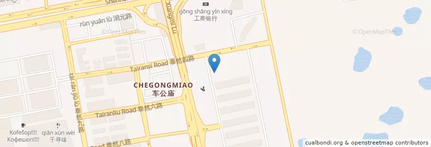 Mapa de ubicacion de 兴业银行 en Cina, Guangdong, Shenzhen, 福田区.