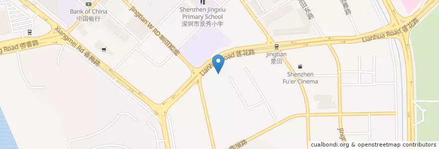 Mapa de ubicacion de 兴业银行 en 중국, 광둥성, 선전시, 福田区.