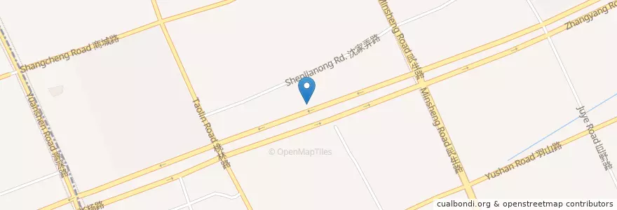 Mapa de ubicacion de 兴业银行 en 中国, 上海市, 浦东新区.