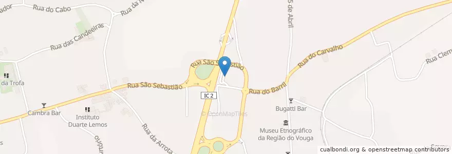 Mapa de ubicacion de Paradise Bar en Portugal, Aveiro, Centro, Baixo Vouga, Águeda, Trofa, Segadães E Lamas Do Vouga.