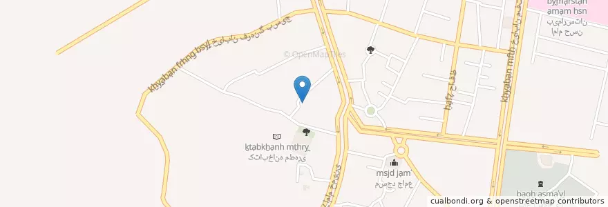 Mapa de ubicacion de خرم دشت en ایران, استان همدان, شهرستان فامنین, بخش مرکزی, خرم دشت.