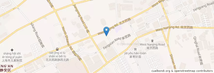 Mapa de ubicacion de Essence Café en China, Xangai, Jing'an.