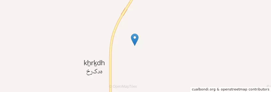 Mapa de ubicacion de دهدشت غربی en Irão, استان کهگیلویه و بویر احمد, شهرستان کهگیلویه, بخش مرکزی, دهدشت غربی.