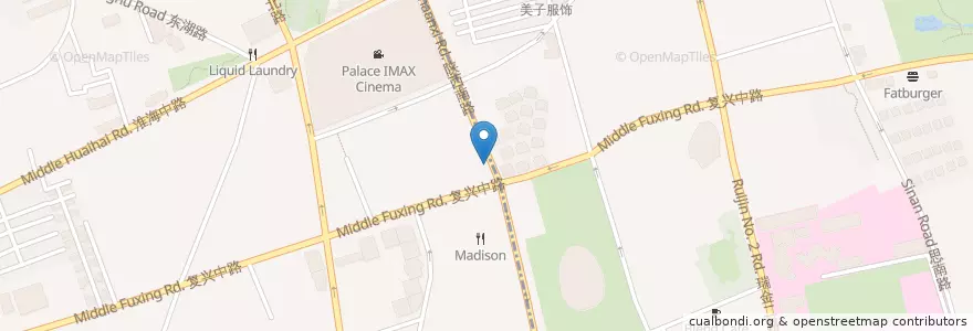 Mapa de ubicacion de Puppy Cubby Cafe en China, Shanghai, Xuhui.