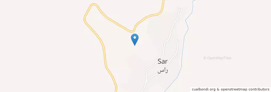 Mapa de ubicacion de رودقات en Iran, استان آذربایجان شرقی, شهرستان شبستر, بخش صوفیان, رودقات.