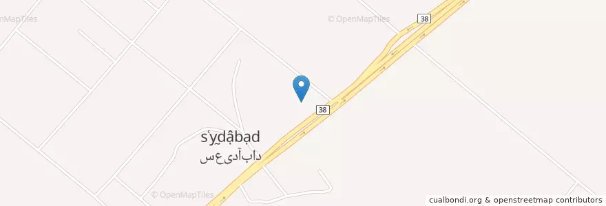 Mapa de ubicacion de سعیدآباد en ایران, استان تهران, شهرستان شهریار, بخش مرکزی شهریار, سعیدآباد.