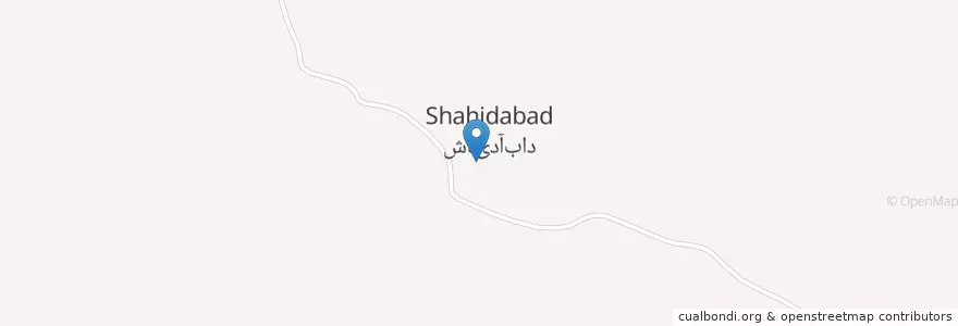 Mapa de ubicacion de شهیدآباد en ایران, استان مازندران‎, شهرستان بابل, بخش بندپی‌غربی, شهیدآباد.