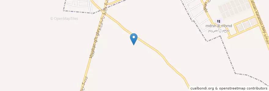 Mapa de ubicacion de دهستان عظیمیه en İran, Tahran Eyaleti, شهرستان ری, بخش مرکزی شهرستان ری, دهستان عظیمیه.
