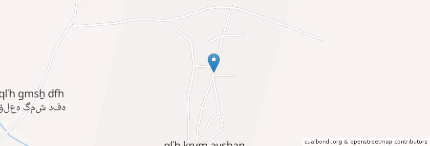 Mapa de ubicacion de قزل آلان en İran, Gülistan Eyaleti, شهرستان گمیشان, بخش گلدشت, قزل آلان.