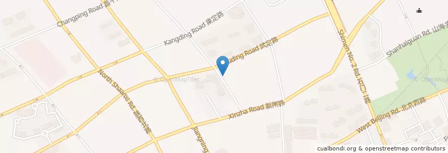 Mapa de ubicacion de J. Lounge en China, Shanghai, Jing'an District.