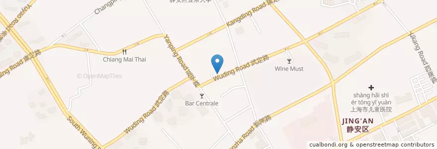 Mapa de ubicacion de Yummy's House en 中国, 上海市, 静安区.