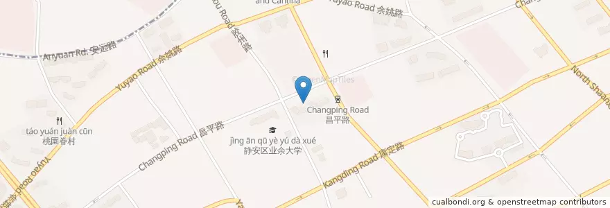 Mapa de ubicacion de Evolution en China, Shanghai, 静安区.