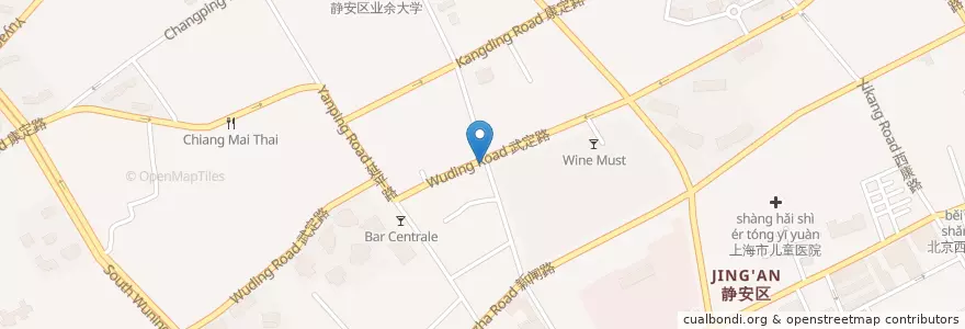 Mapa de ubicacion de Salumeria en 中国, 上海市, 静安区.