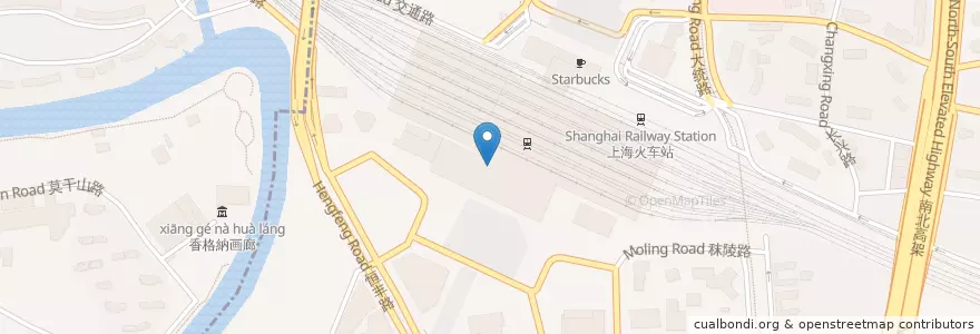 Mapa de ubicacion de KFC en 중국, 상하이, 징안구.