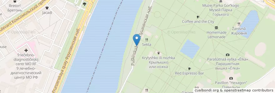 Mapa de ubicacion de 25 hours en Russia, Distretto Federale Centrale, Москва, Центральный Административный Округ.