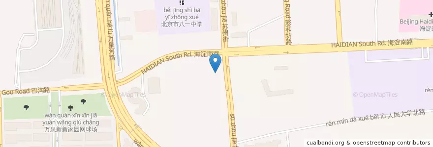 Mapa de ubicacion de 兴业银行 en China, Pequim, Hebei, 海淀区.
