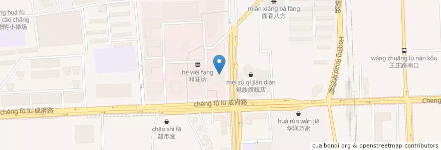 Mapa de ubicacion de 中信银行 en China, Beijing, Hebei, Haidian District.