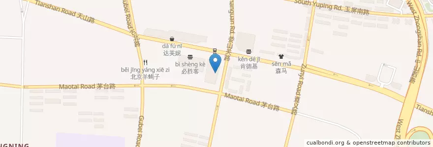 Mapa de ubicacion de Bee Cheng Hiang en China, Shanghai, Changning.